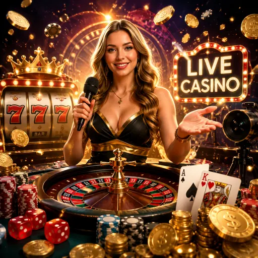 Banner do cassino ao vivo com mesa de crupiê brasileiro