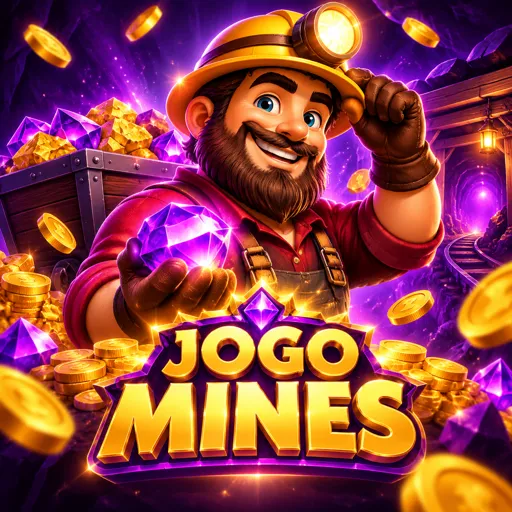 Capa do jogo Mines com grade de quadrados e minas